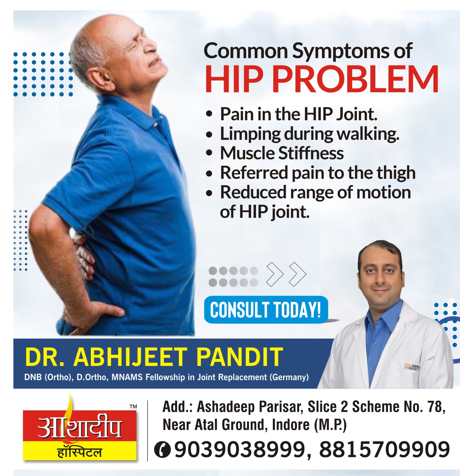 Best Total Hip Replacement Surgeon in Indore