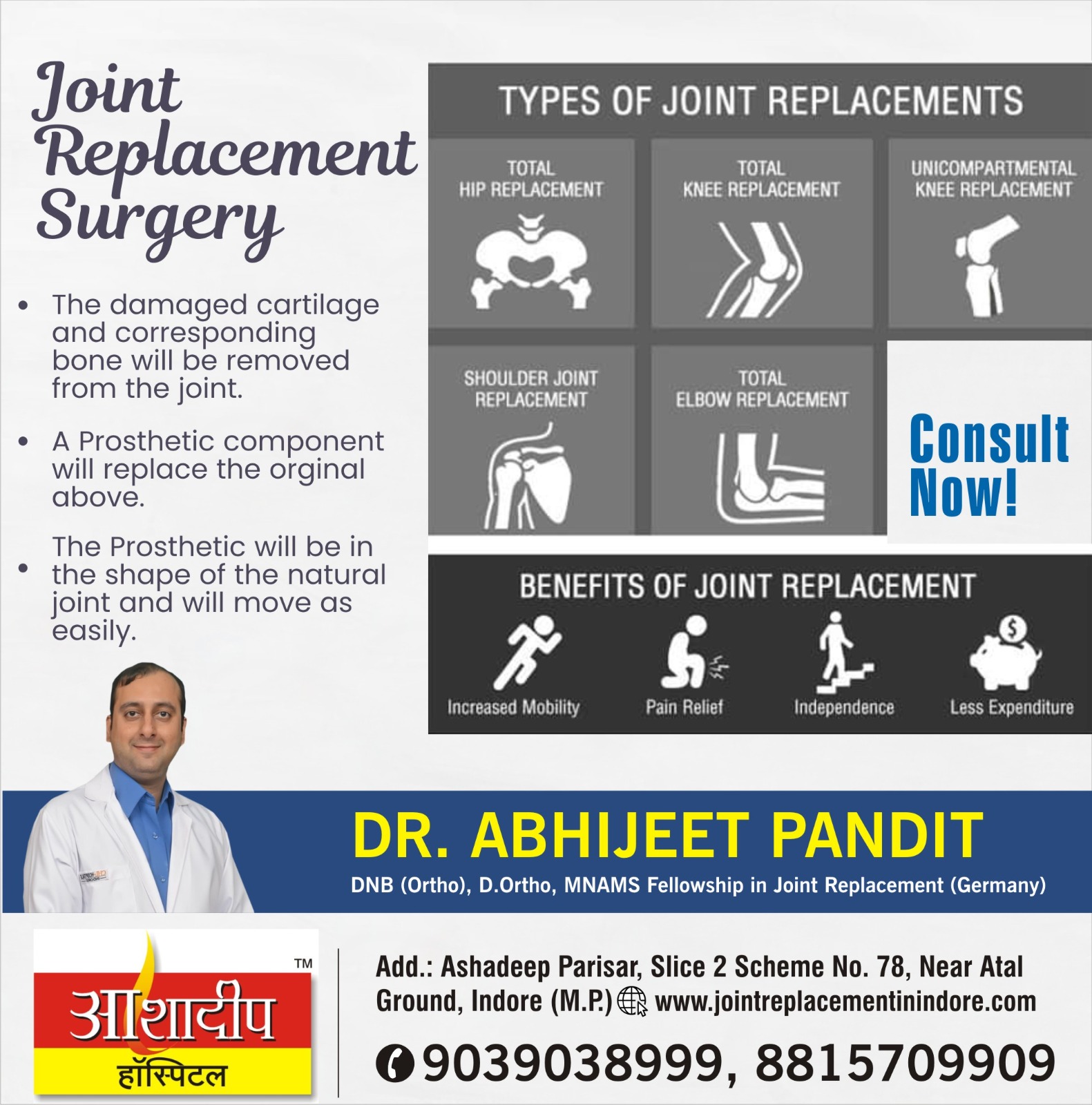 Best Joint Replacement Surgeon in Indore