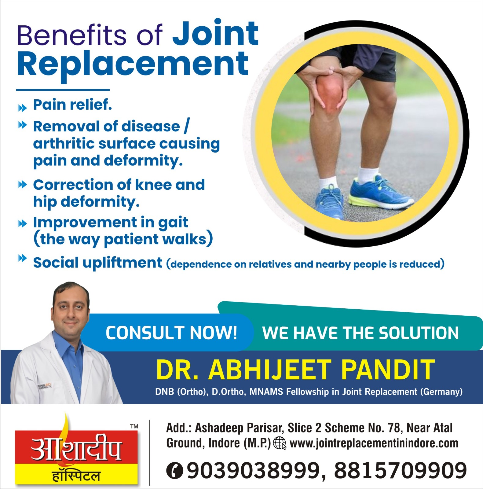 Best Orthopedic Doctor for Joint Replacement in Indore