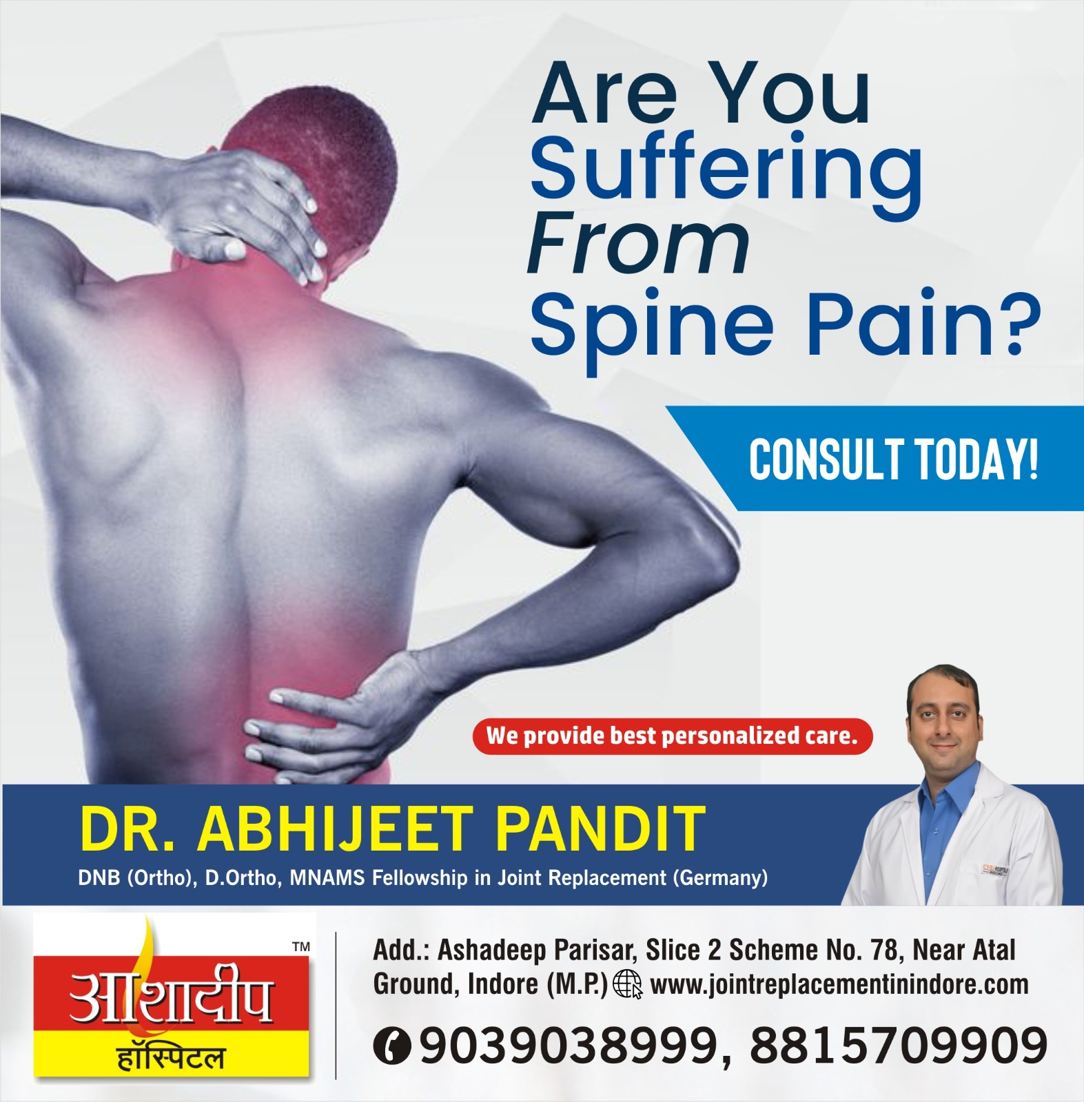 Best Doctor for Spine Pain in Indore