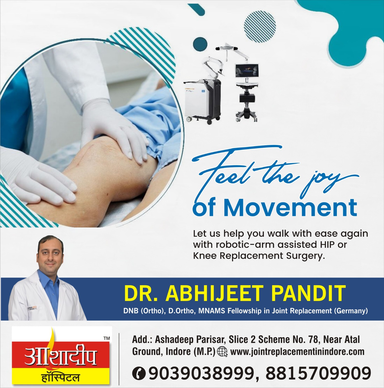 Best Robot Assisted Knee Replacement Surgeon in Indore