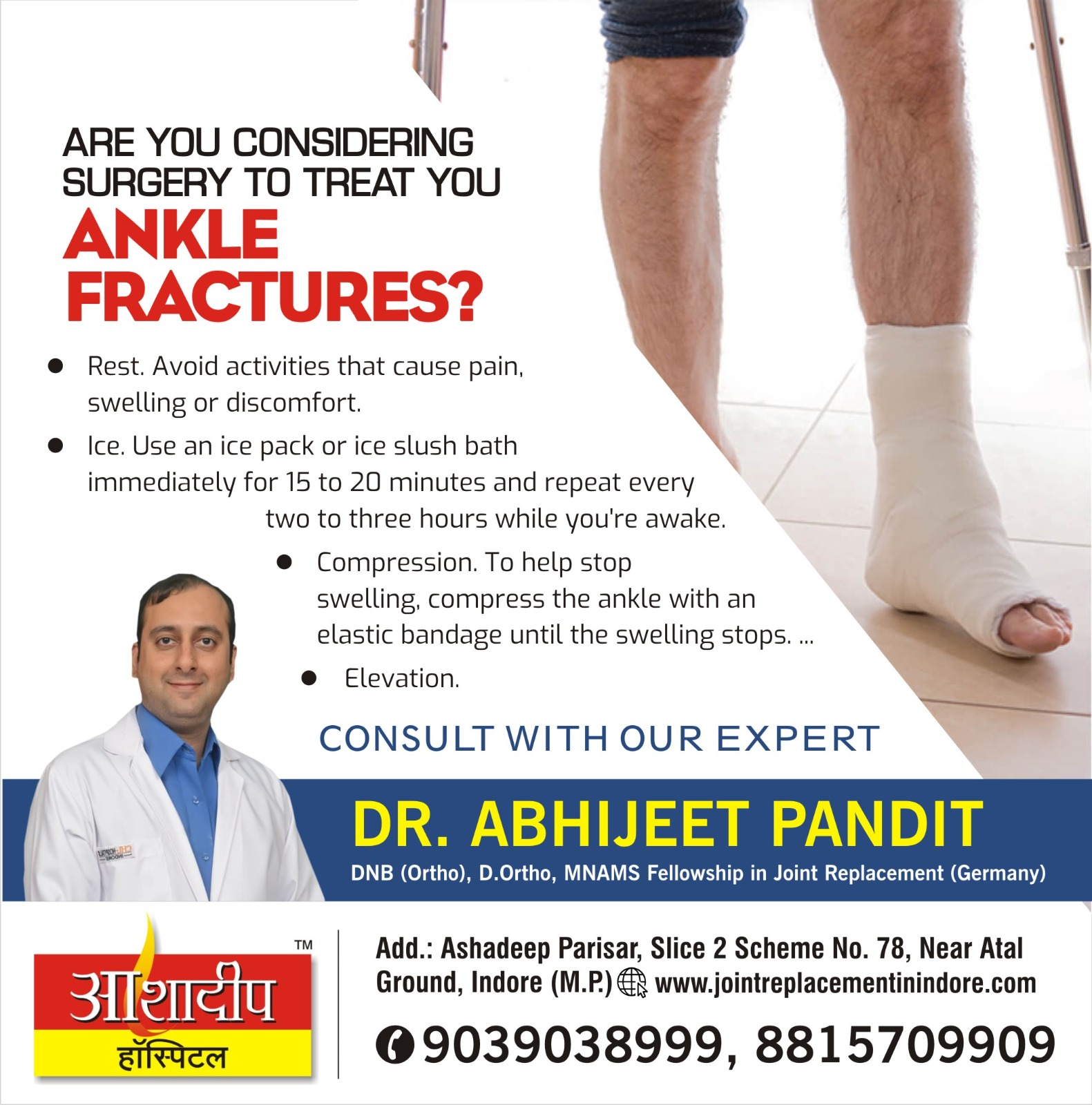 Best Ankle Sprain Specialist in Indore