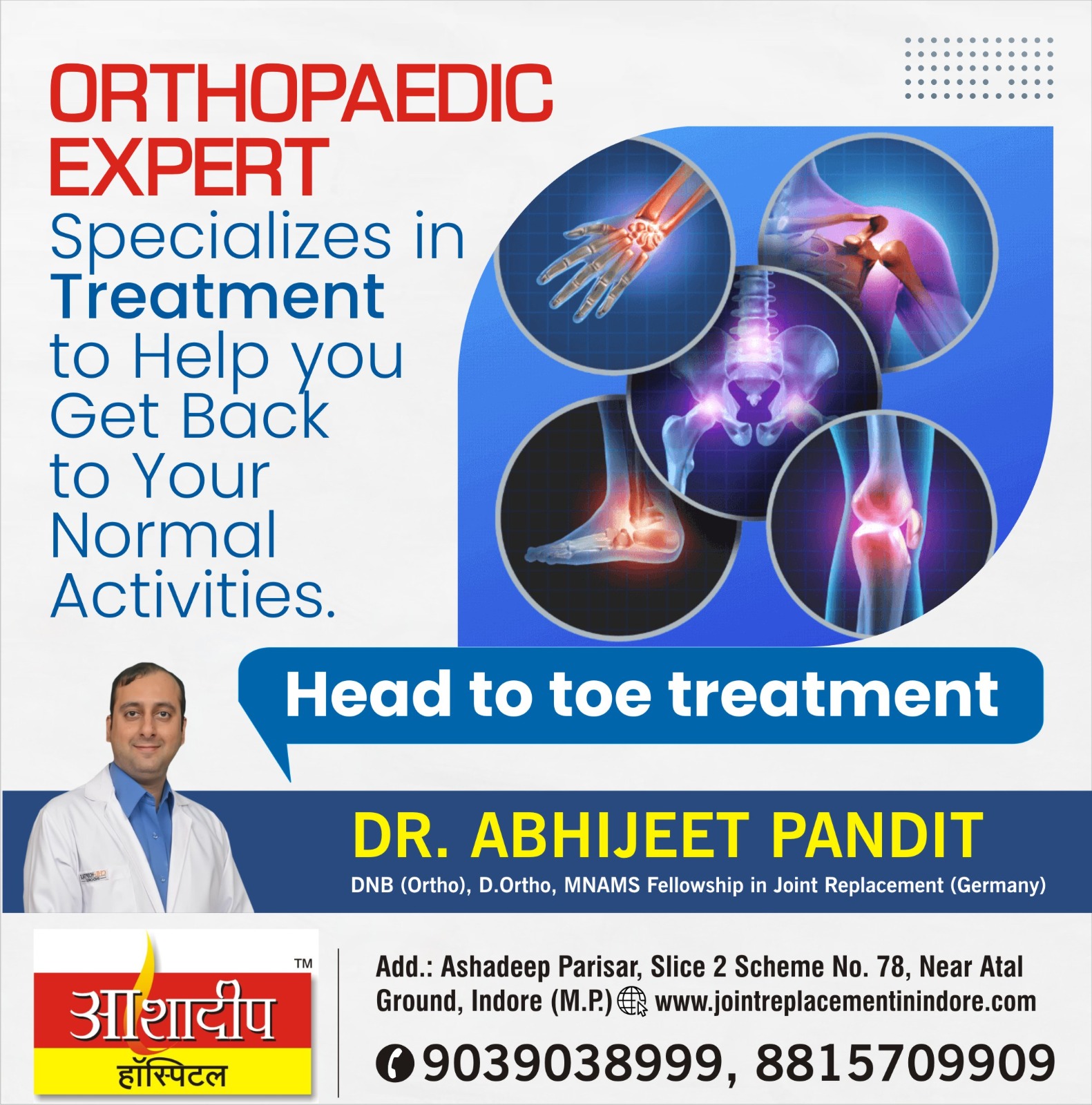 Best Orthopedic Specialist in Indore