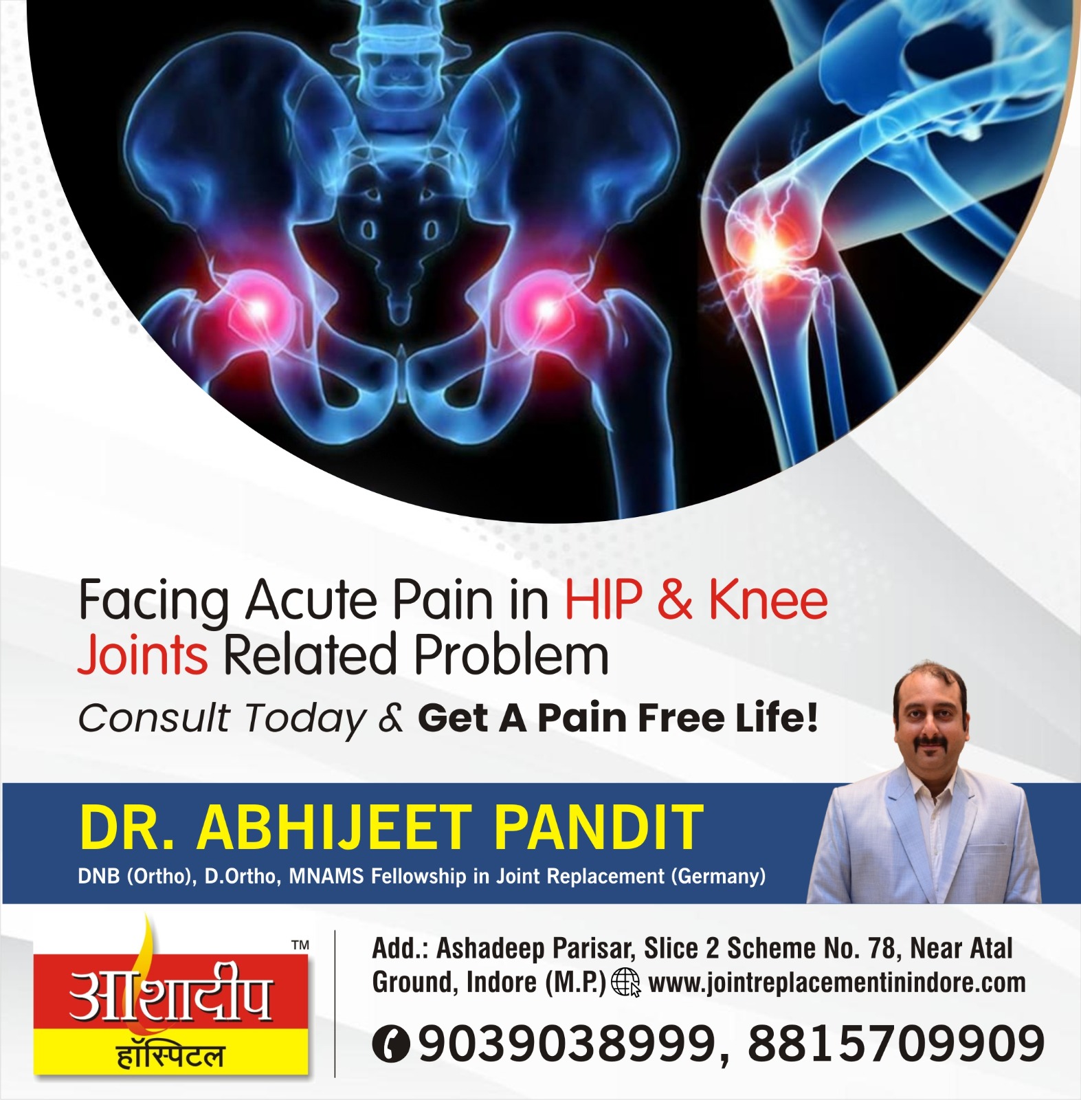 Best Doctor for Hip Pain Treatment in Indore