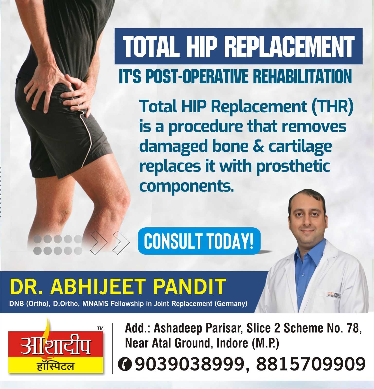 Best Orthopedic Doctor for Hip Pain Treatment in Indore