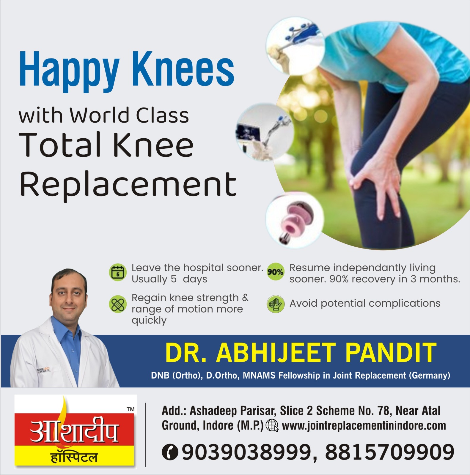 Best Total Knee Replacement Surgeon in Indore