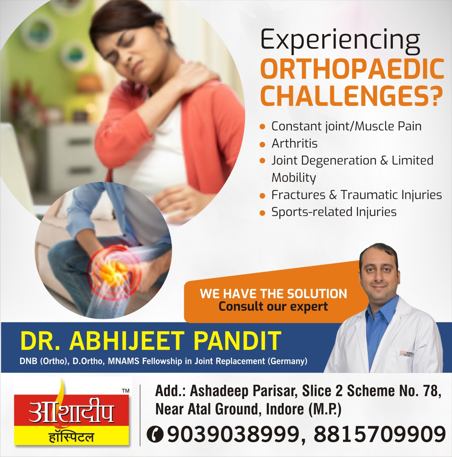 Best Joint Pain Specialist in Indore